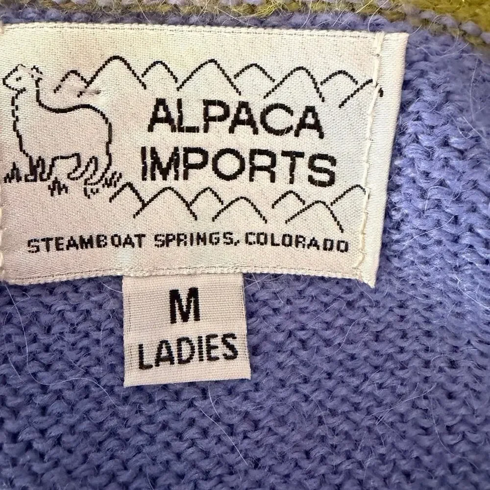 Alpaca Imports Hand Made Peruvian Knit Cardigan - Picture 4 of 5